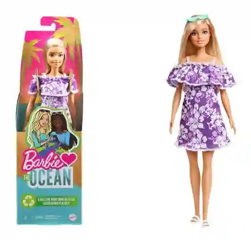 Muñeca Barbie The Ocean Friends Tematica Playa Reciclable