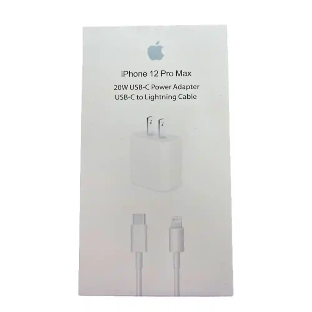 Cargador Iphone Tipo C 20w + Cable Tipo C Lightning