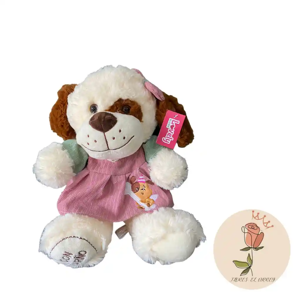 Peluche Perrito Con Vestido