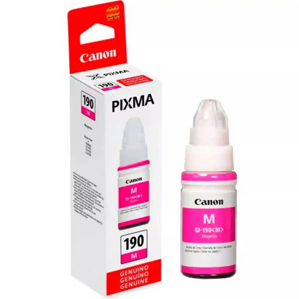 Tinta Canon 190 Magenta Para Impresoras G2100 G3100 G3101 G4100