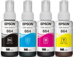 Tintas Epson 664 Para Impresoras L210 L355 L365 L495 L555