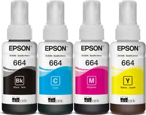 Tintas Epson 664 Para Impresoras L210 L355 L365 L495 L555