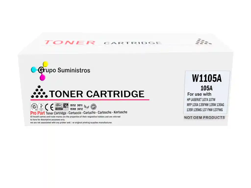 Toner Genérico 105a Para Impresoras 107a Mfp135 137fnw