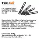 Kit 4 Adaptadores Extensión Vesa Soportes Tv, Techgo Spa-03