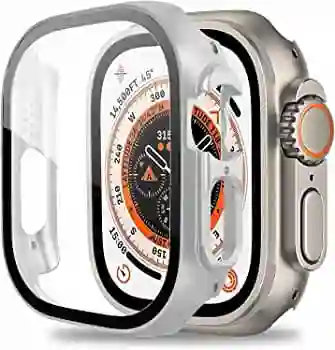 Protector De 49mm Para Smartwatch Serie 8 Ultra *plateado*