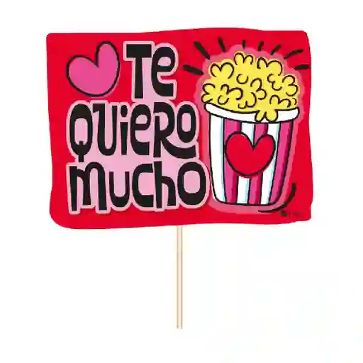 Pin Hablador Photocall Palito Te Quiero Diseño Unisex En Color Rojo