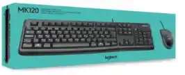 	 Combo Teclado Mouse Logitech Mk 120