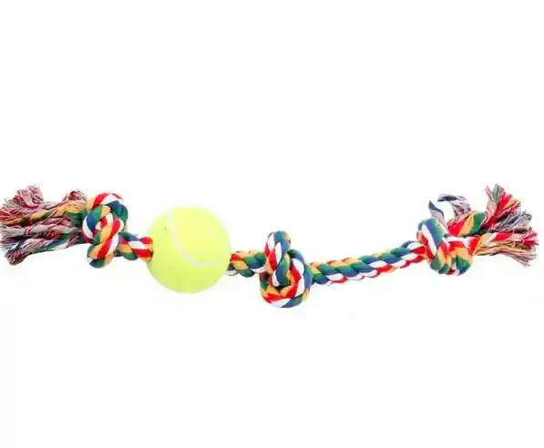 Hueso De Cuerda Y Pelota De Tenis Multicolor Pawise