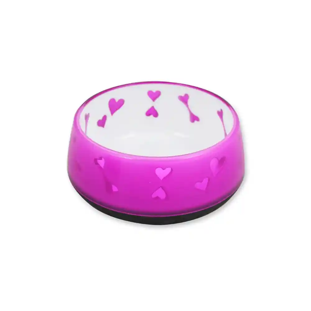 Comedero Para Perro Dog Love Pink - S