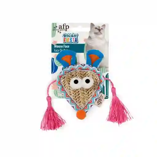 Juguete Para Gato Afp Whister Fiesta Mouse Face - Único