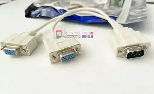 Duplicador De Video Vga | Cable Vga En Y Para 2 Monitores