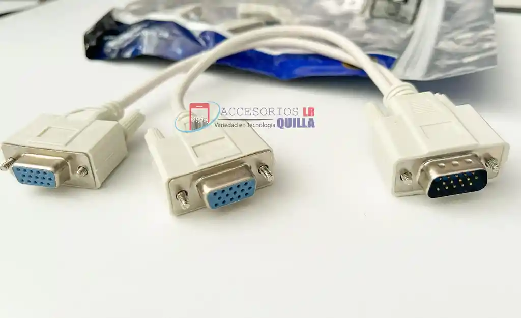Duplicador De Video Vga | Cable Vga En Y Para 2 Monitores