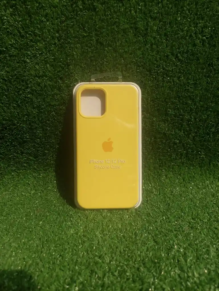 Iphone 12 Pro | Forro Protector| Silicone Case | Amarillo | Iphone | Carcasa | Funda | Anti Humedad