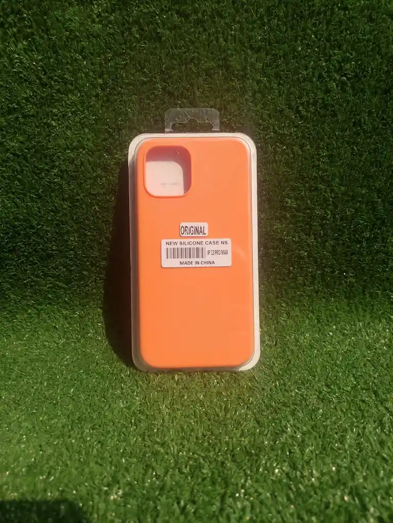 Iphone 12 Pro Max | Forro Protector| Silicone Case | Naranja |samsung | Carcasa | Funda | Anti Humedad