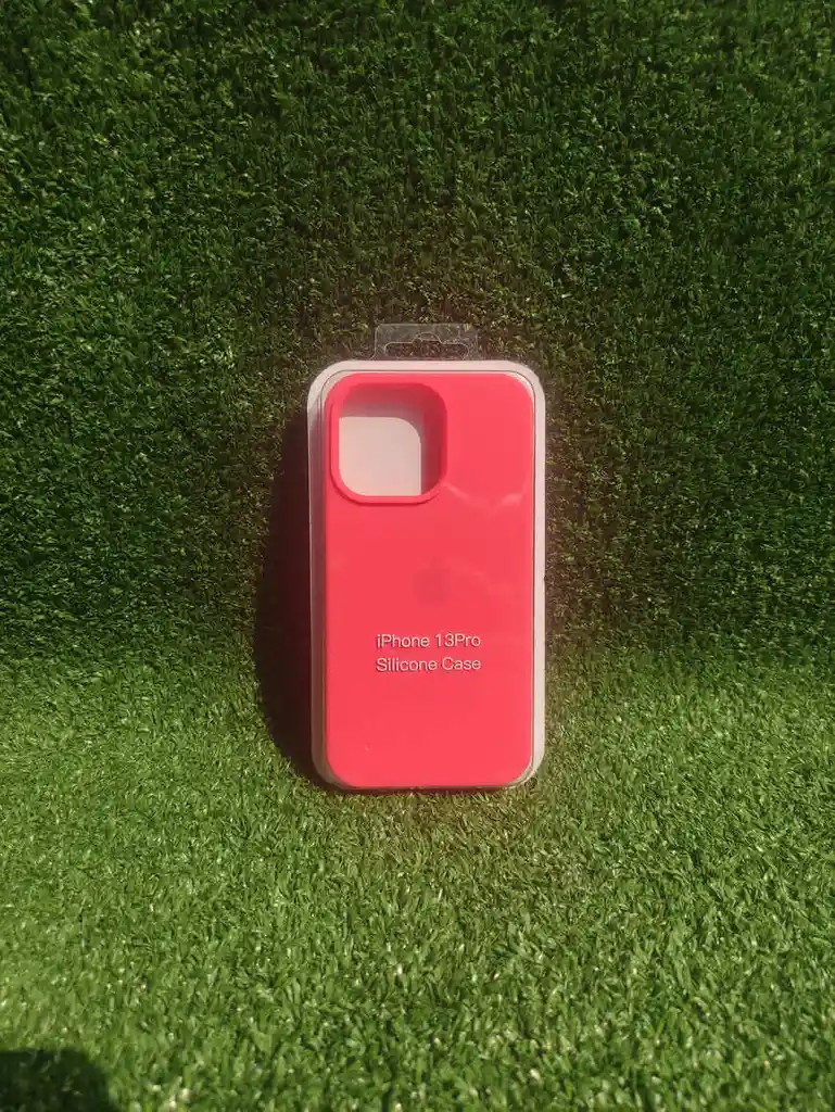 Iphone 13 Pro | Forro Protector| Silicone Case | Rojo Neon | Iphone | Carcasa | Funda | Anti Humedad