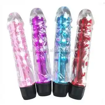 Dildo Vibrador Anal Vaginal Velocidades Silicona Suave Rojo