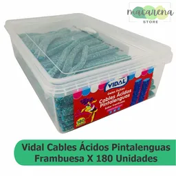 Gomas Vidal Cables Frambuesx180unidades