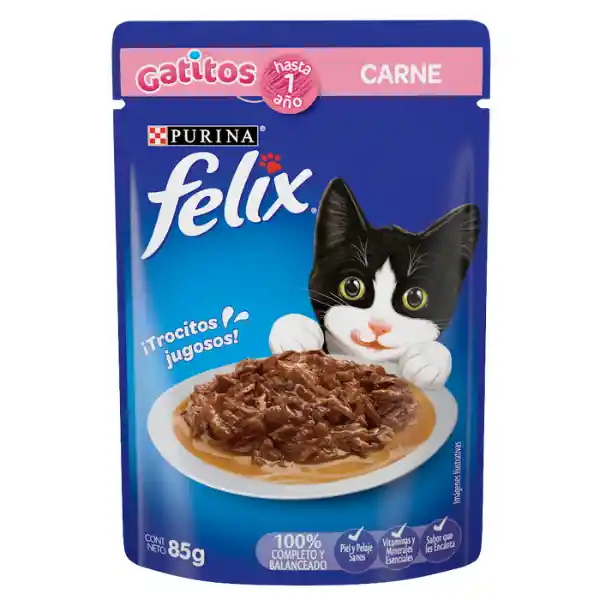 Felix Gatitos Con Carne - Alimento Húmedo