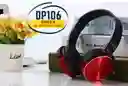 Audifonos Tipo Diadema Bluetooth Rojo