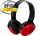 Audifonos Tipo Diadema Bluetooth Rojo