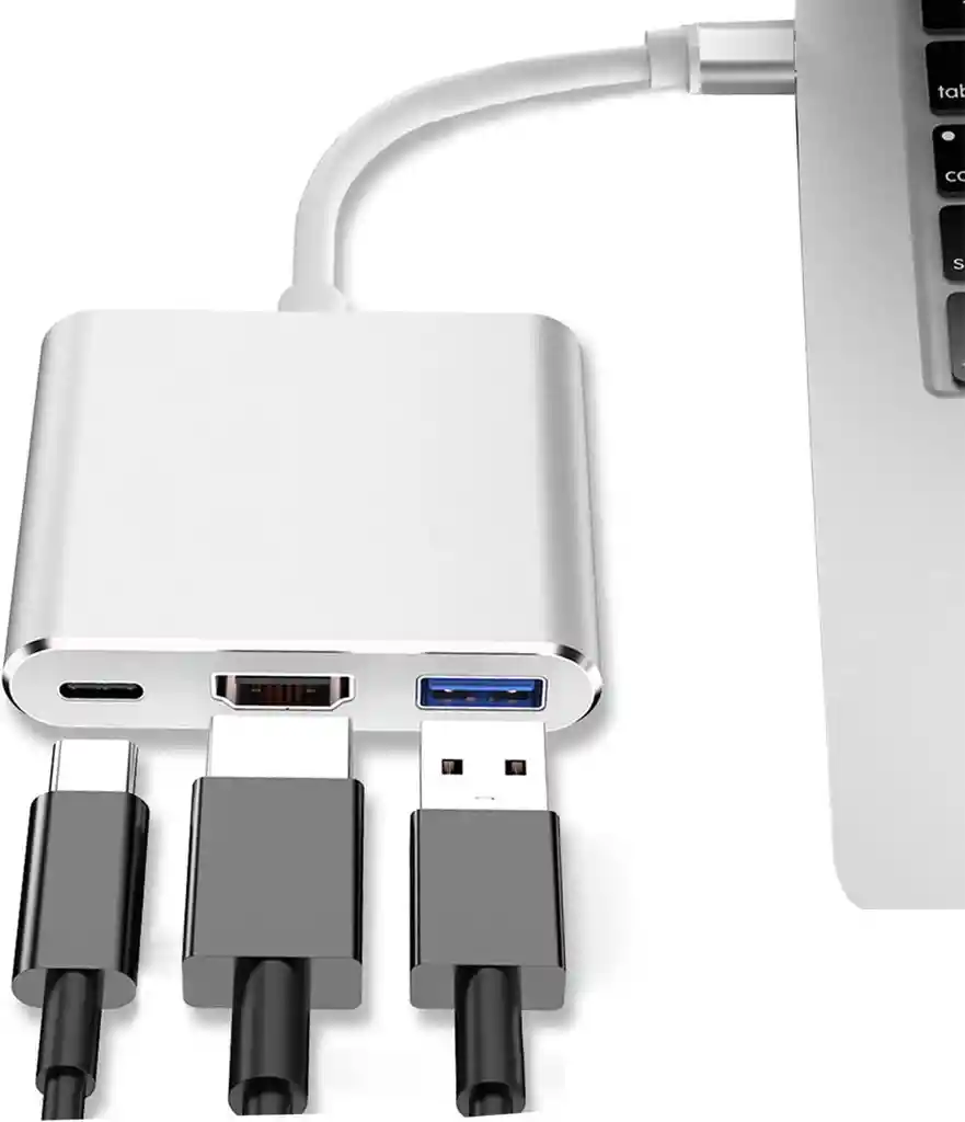 Adaptador Mac Windows Hub Tipo C A Hdmi Usb 3.0 Usb C 3 En 1