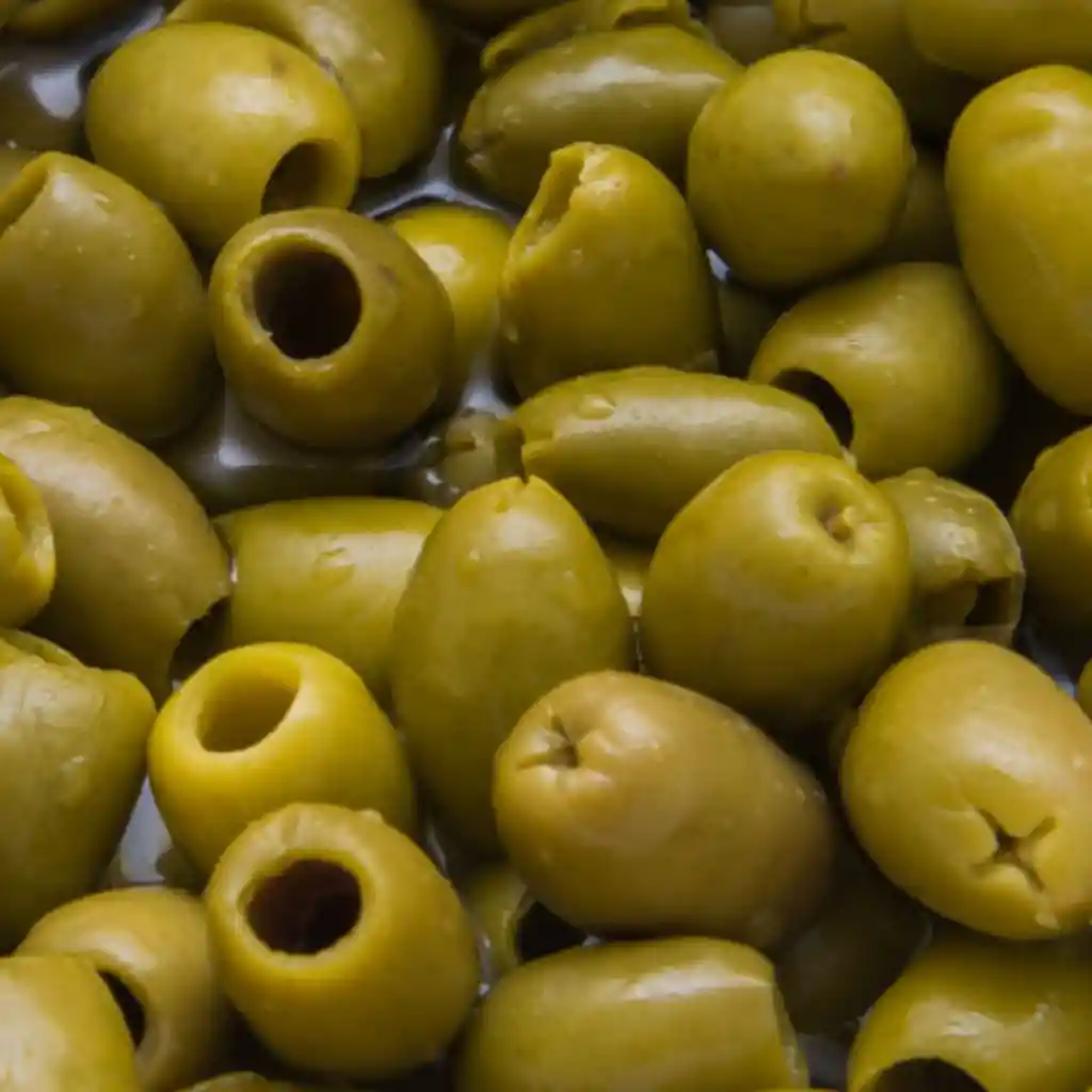 Aceitunas Verdes Deshuesada Aliñadas - Aceituna Por 100 Gramos