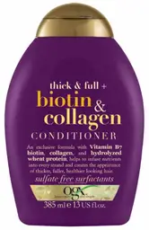 Organix Acondicionador Biotin & Collagen