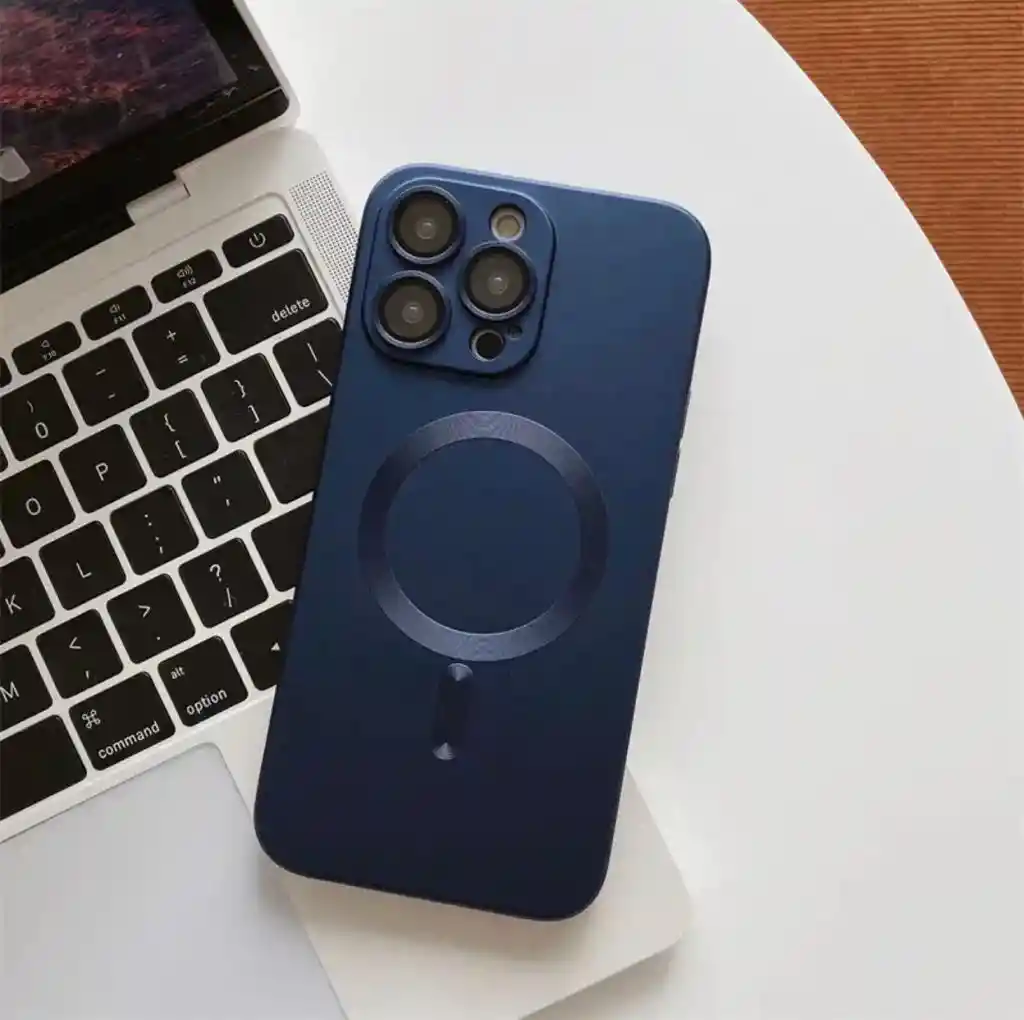 Case O Funda Magsafe Iphone 14 Pro Max (azul Navy Metalizado)