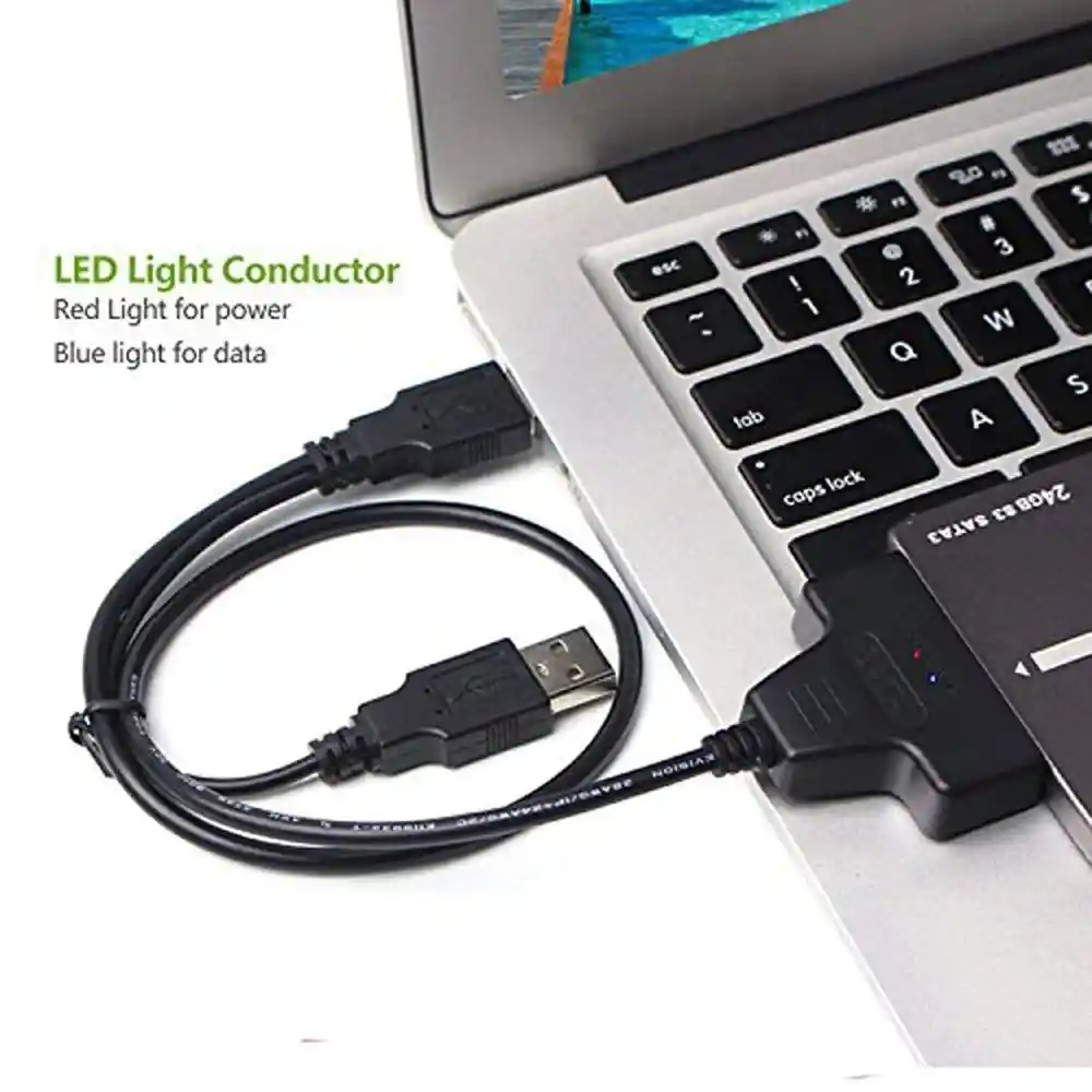 Cable Adaptador Sata A Usb 2.0 Para Discos Duros 2.5 Convertidor