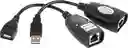 Cable Extension Adaptador Rj45 Lan Red Extender Usb 2.0 Hasta 45 Metros