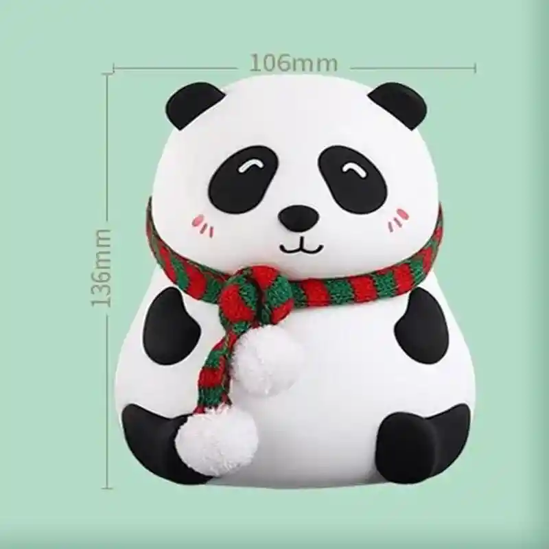 Lámpara Silicona Oso Panda