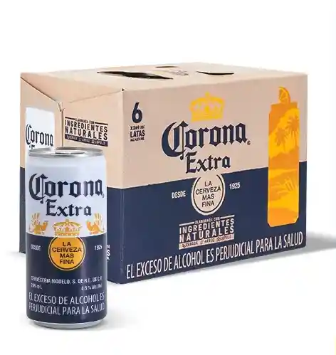 Six Pack Cerveza Corona Lata 269ml