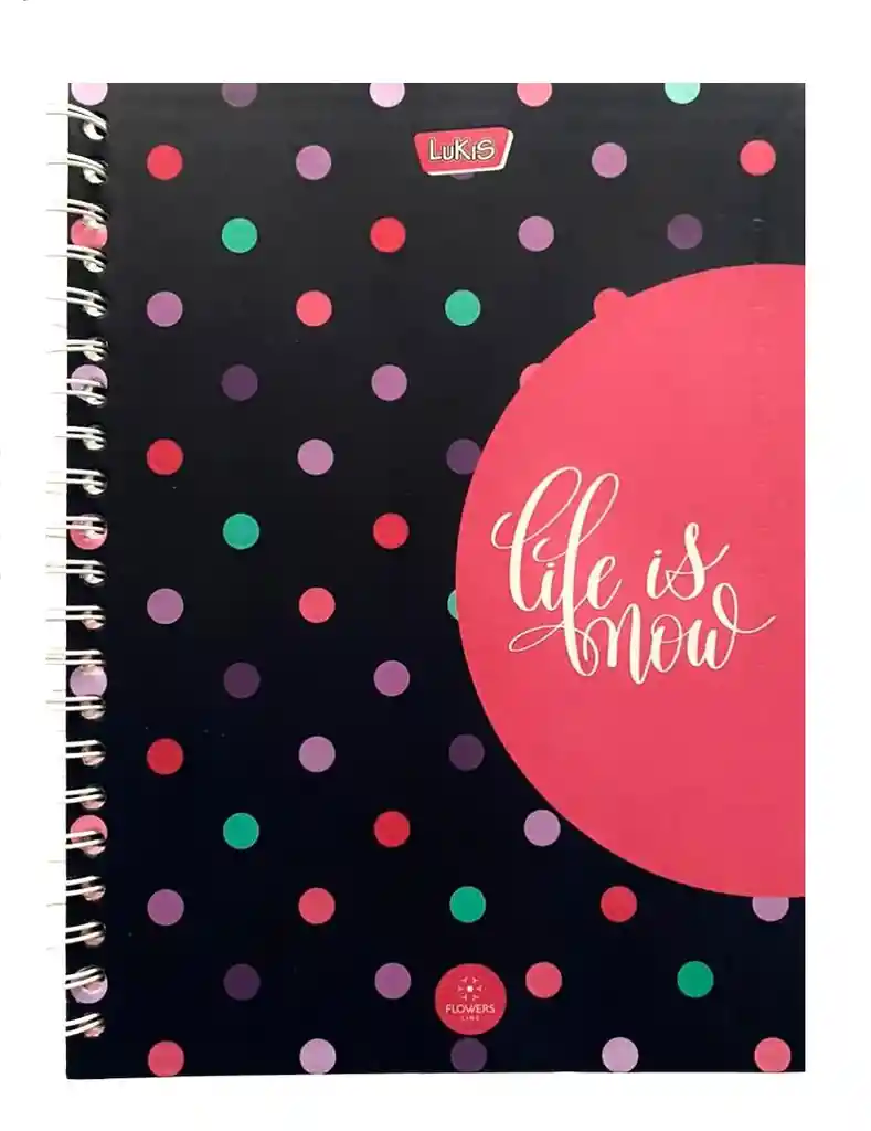 Cuaderno 7 Materias Cuadriculado De Mujer 175 Hojas Live Is Now Lukis