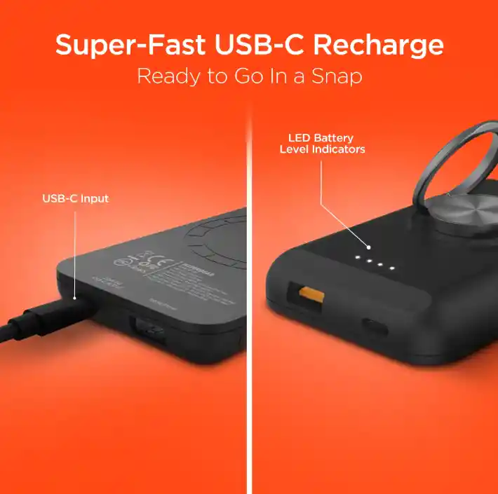 Power Bank 5.000 Mah Magsafe 15w Wireless / 18w Pd / Hypergear