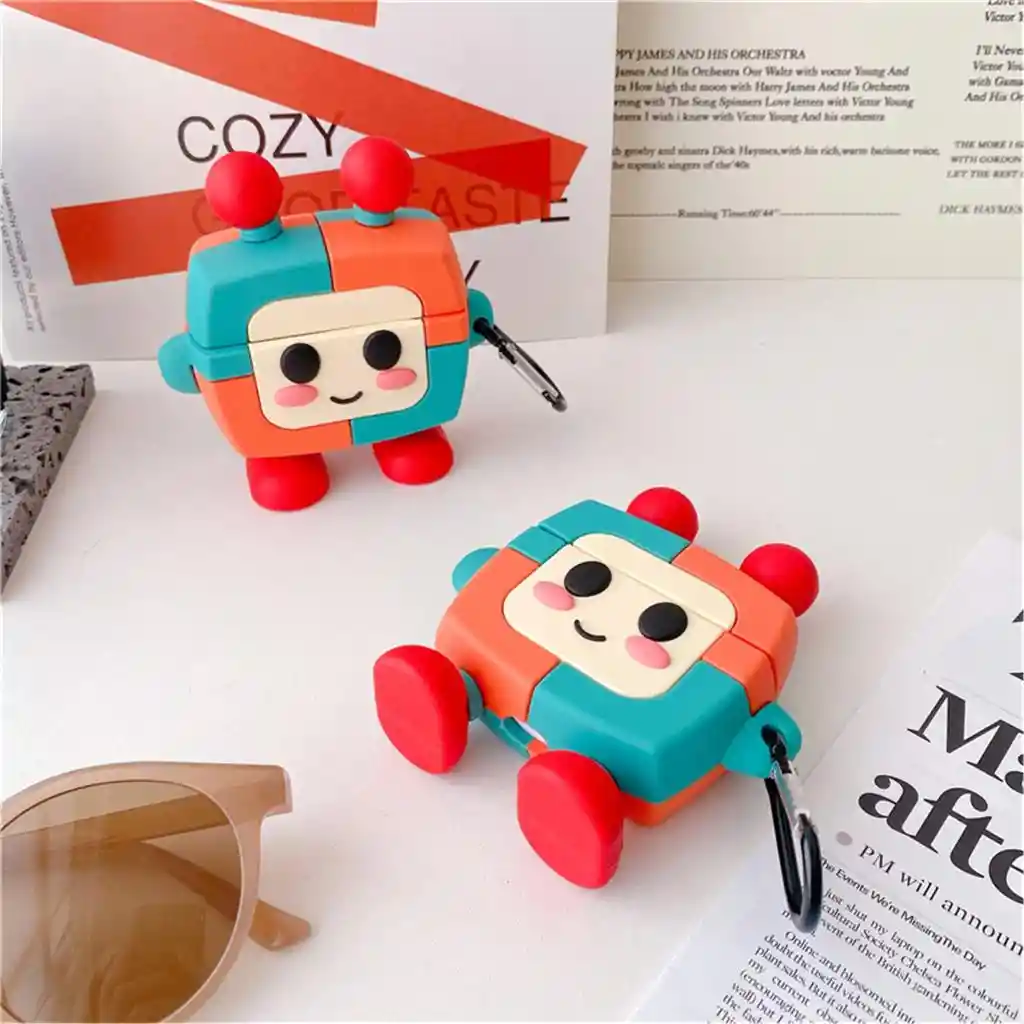 Airpods Funda Para 1/2 Gen. Robot