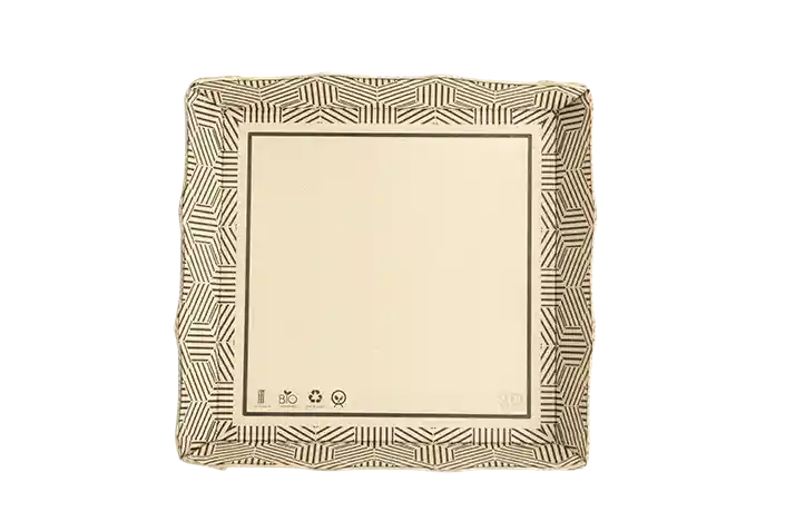 Plato Cuadradro 20 X 20 Cm – Paquete X 20 Unidades