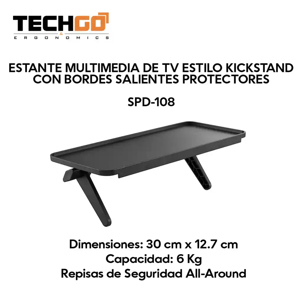 Repisa Elegante Tv Para Deco Tdt Control Etc. Techgo Spd-108