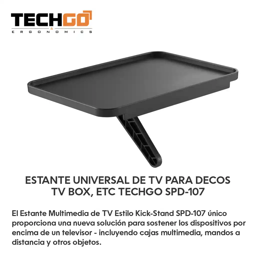 Repisa Elegante Tv Para Deco Tdt Control Etc. Techgo Spd-107