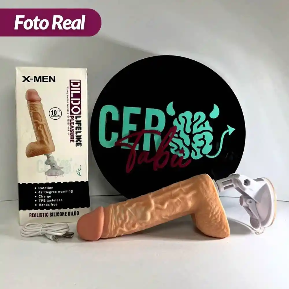 Vibrador Consolador Dildo Realista 19cm Temperatura Y Carga