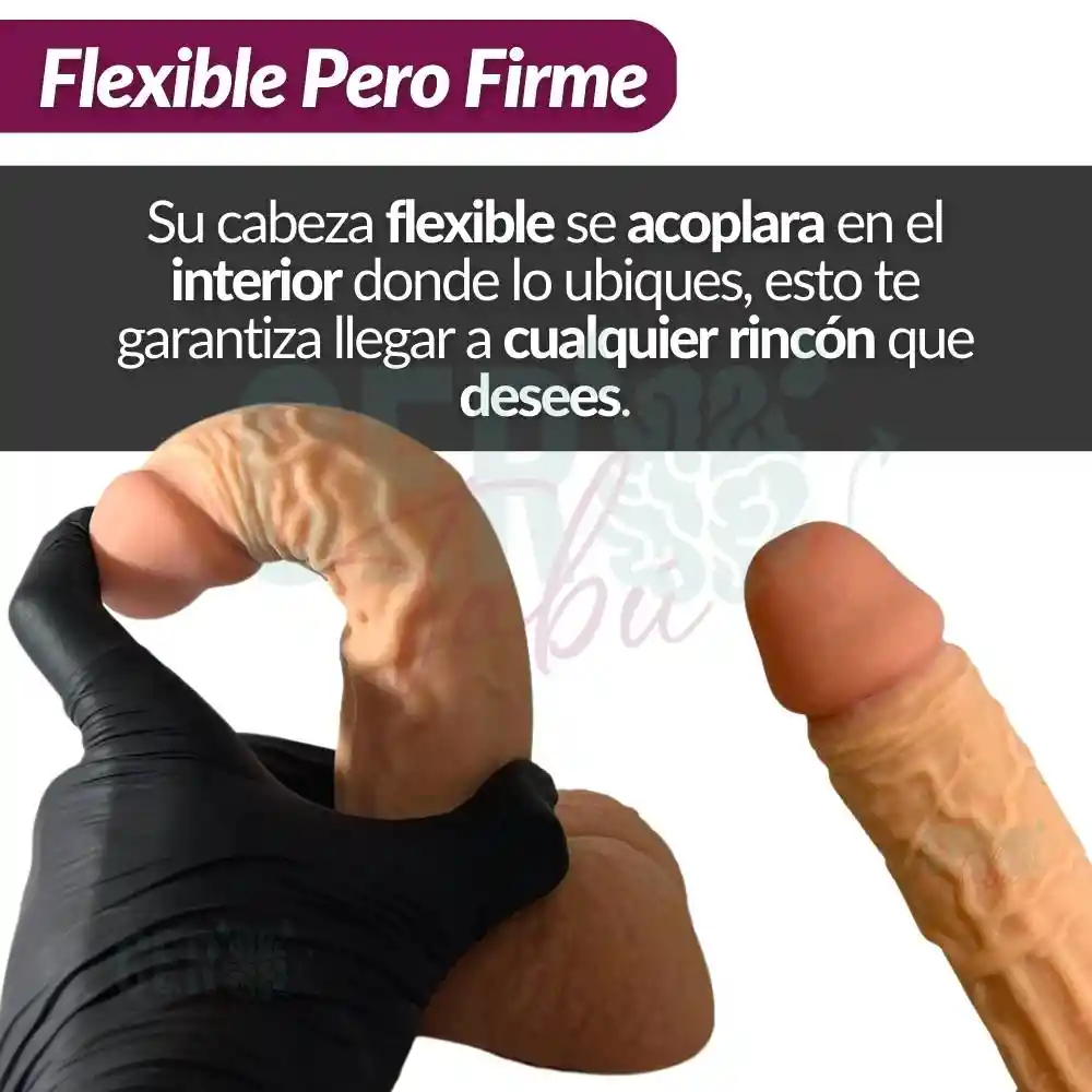 Vibrador Consolador Dildo Realista 19cm Temperatura Y Carga