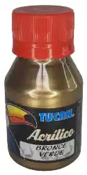 Acrilico Tucan Ultrametalico Bronce Verde X 60 Ml