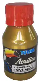 Acrilico Tucan Ultrametalico Oro Inca X 60 Ml