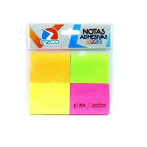 Post-it X 100 Unidades. 76 X 76 Mm Dividido En 4, Para Total De 400 Unidades De 4 X 4