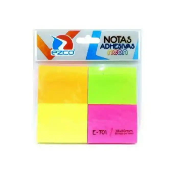 Post-it X 100 Unidades. 76 X 76 Mm Dividido En 4, Para Total De 400 Unidades De 4 X 4