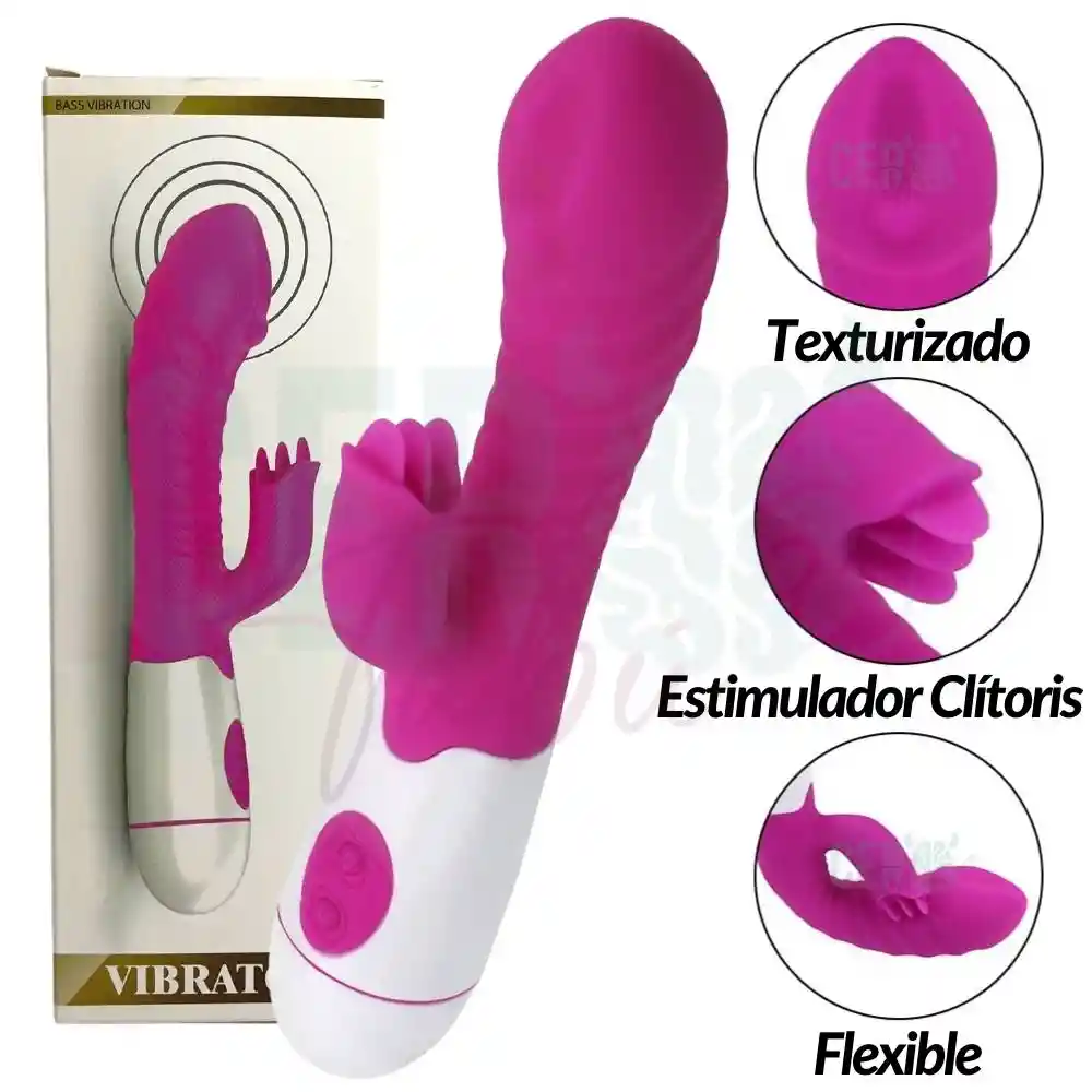 Vibrador Consolador Recargable Doble Estimulación Mute