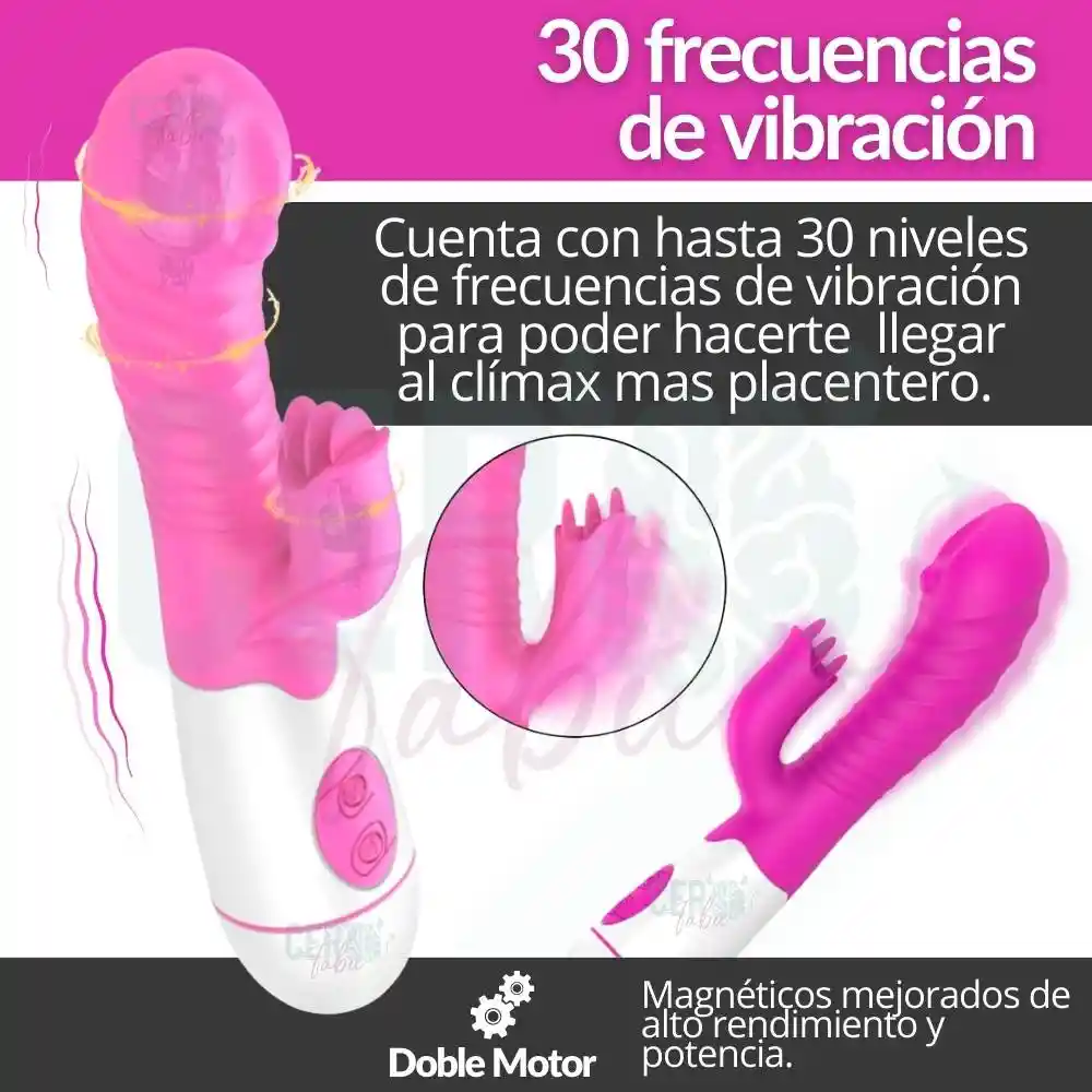 Vibrador Consolador Recargable Doble Estimulación Mute