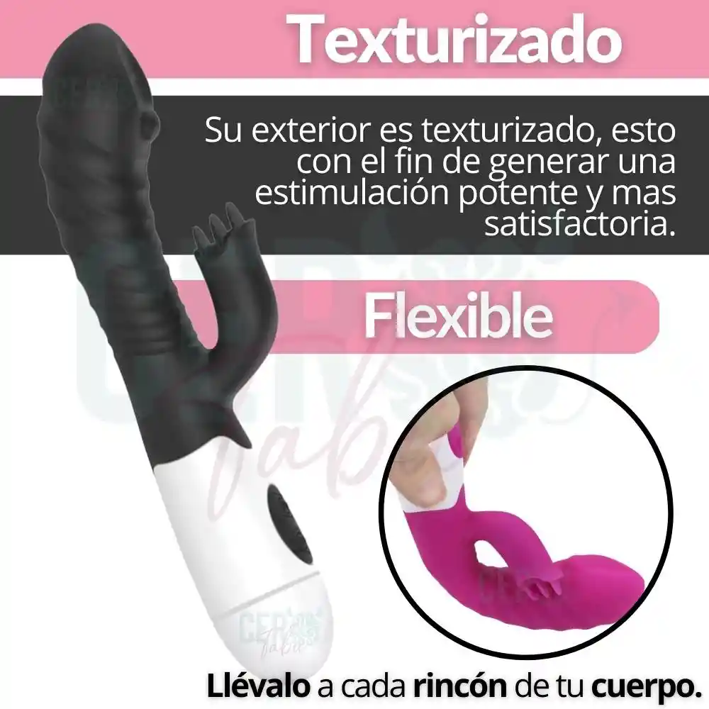 Vibrador Consolador Recargable Doble Estimulación Mute