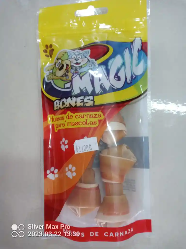 Magic Bones Huesos De Carnaza Sabor Carne Paq X 4 Und