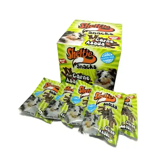 Sheltie - Snacks Carne Asada X Paquete De 15g