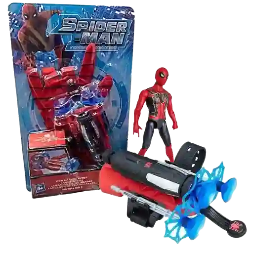 Guante Spiderman Lanza Dardos + Muñeco Niños Disfraz Oferta